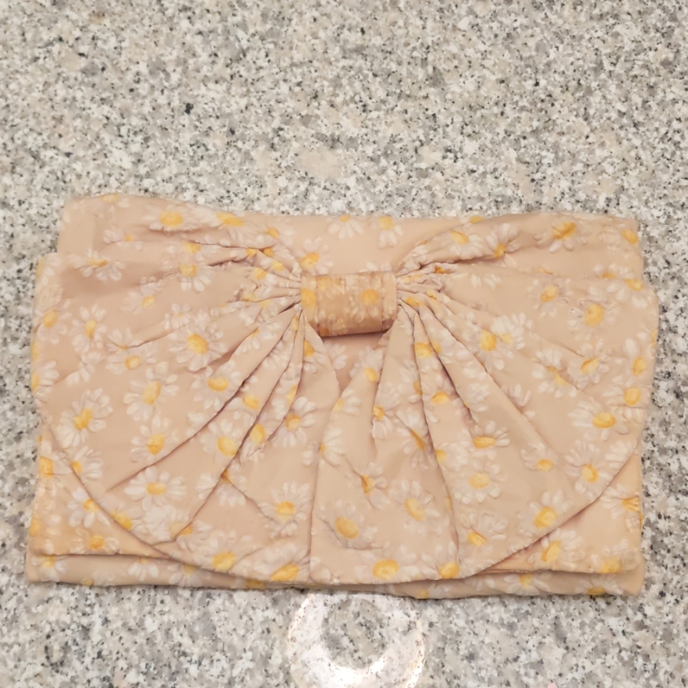 Red Valentino Daisy floral clutch purse bag